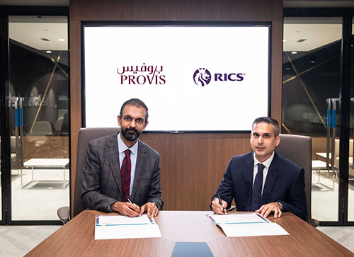 Provis and Royal Institution of Chartered Surveyors (RICS) sign MoU
